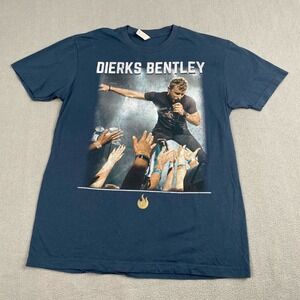Dierks Bentley Next Level Blue size M Gravel &‎ Gold Tour 2023 T-Shirt